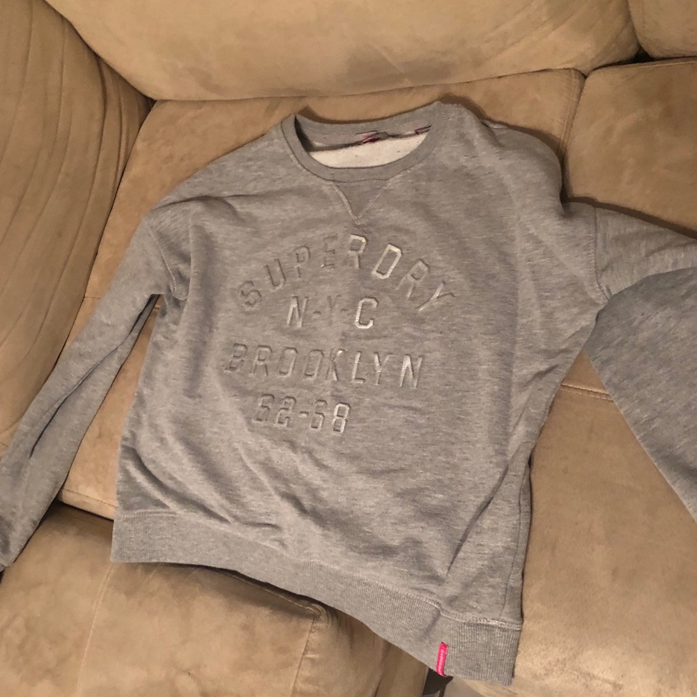 Superdry Small Gray Sweatshirt